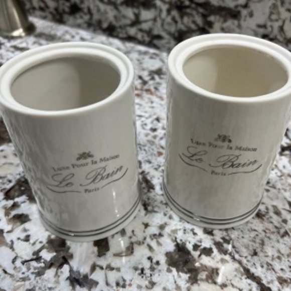 Kassatex Bath Kassatex Le Bain Bathroom Set Tissue Boxtumblerstray